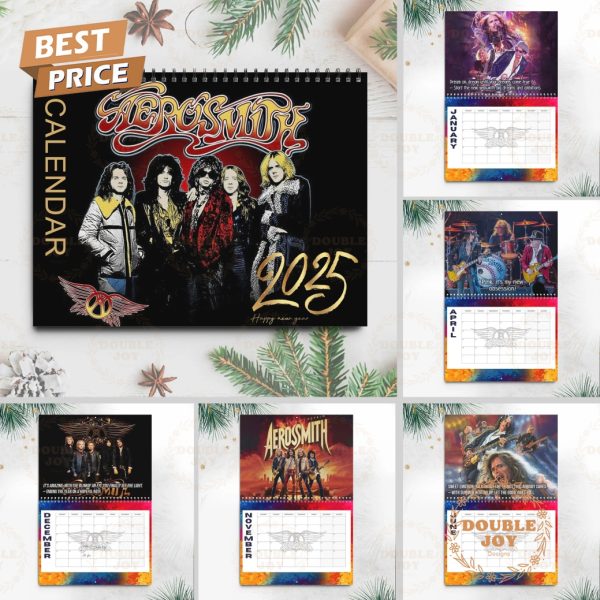 Aerosmith Rock Band 2025 Wall Calendar