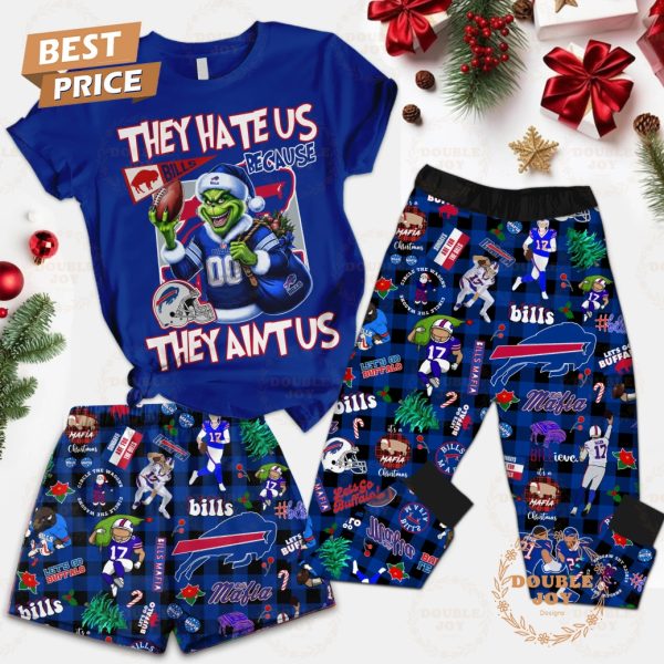 NFL Buffalo Bills They Hate Us Because They Aint Us Fleece Pajamas Set