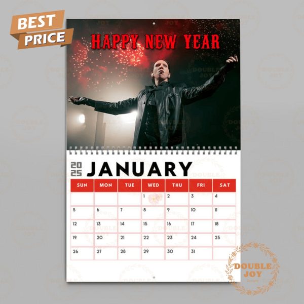 Marilyn Manson 2025 Wall Calendar