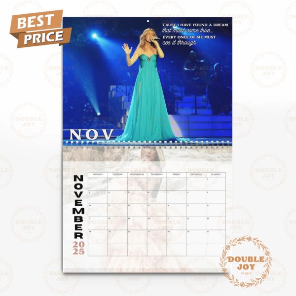 Celine Dion 2025 Wall Calendar