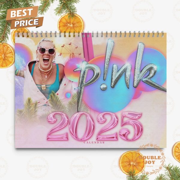 Pink 2025 Wall Calendar