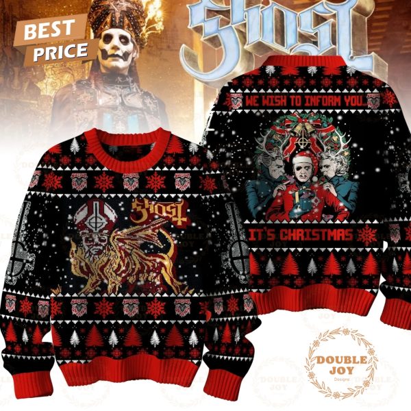 We Wish To Inform You Ghost Rock Band It’s Christmas 2024 Sweater