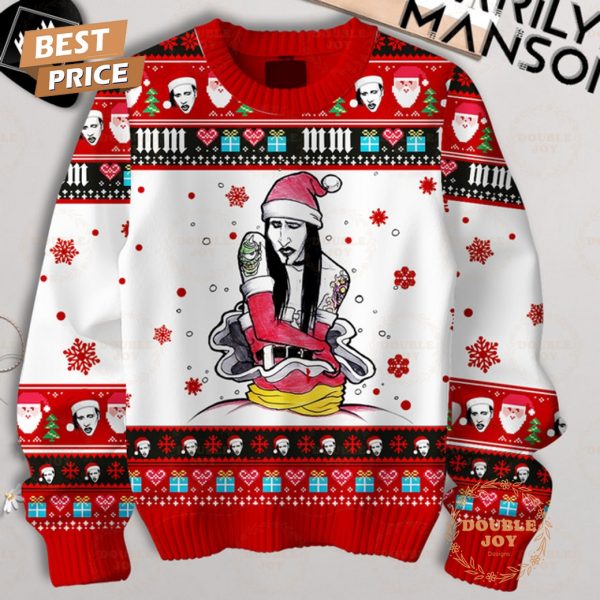 Marilyn Manson Al I Want For Christmas Is The Beautiful People, Merry Christmas Sweater