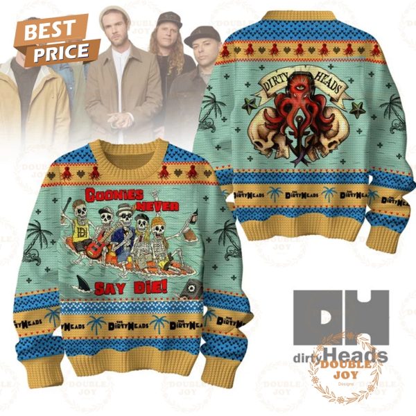 Dirty Heads Rock Band Goonies Never Say Die! Merry Christmas 2024 Sweater