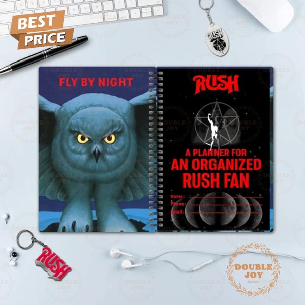 Rush Rock Band “Fly By Night” 2025 Planner