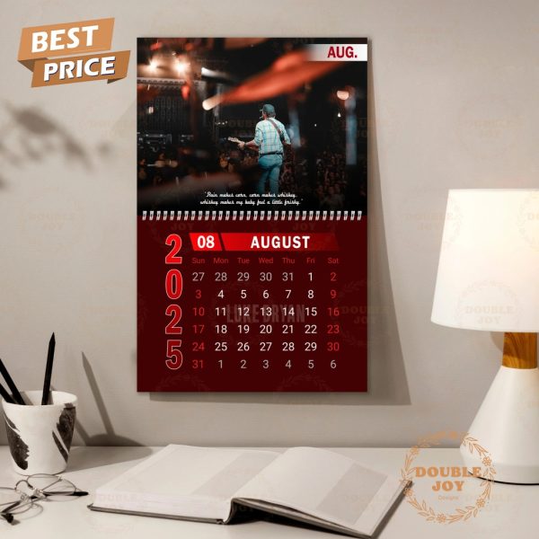 Luke Bryan 2025 Wall Calendar