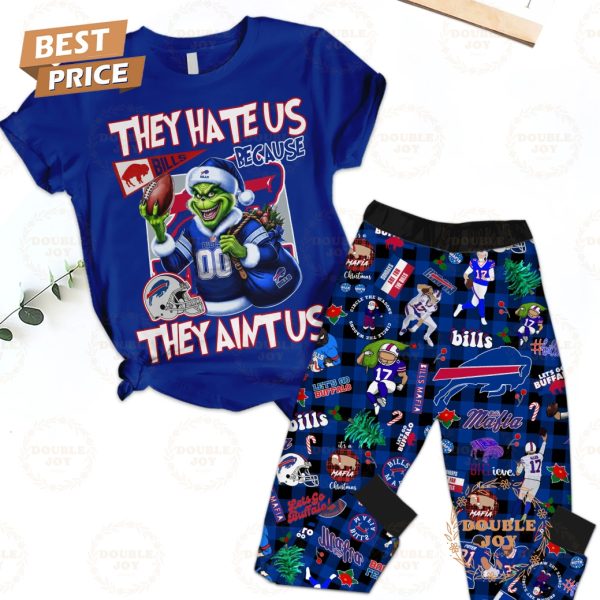 NFL Buffalo Bills They Hate Us Because They Aint Us Fleece Pajamas Set