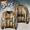 Ghost Rock Band Of Christmas Past Still Rocking! Happy Ghost-mas 2024 Sweater