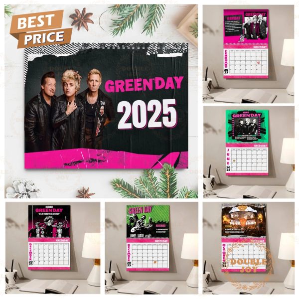 Green Day 2025 Wall Calendar