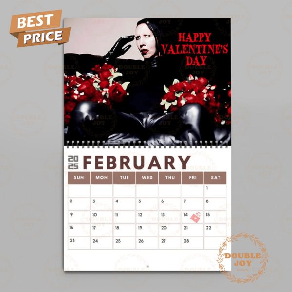 Marilyn Manson 2025 Wall Calendar