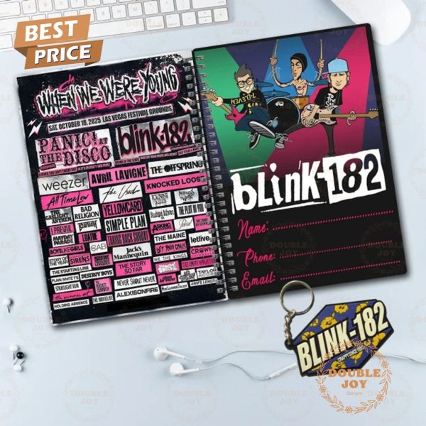 Blink-182 Rock Band When We Were Young 2025 Planner