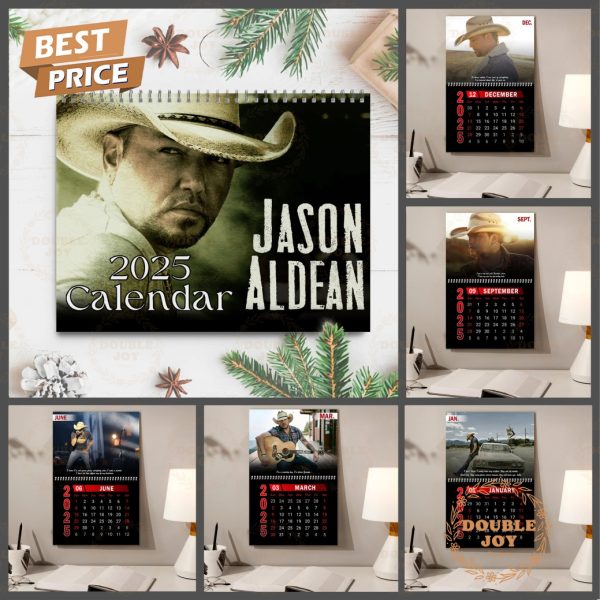 Jason Aldean 2025 Wall Calendar