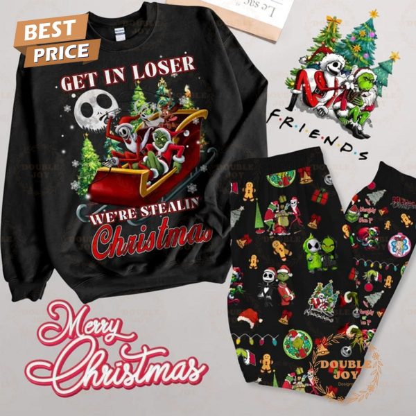 The Nightmare Before Christmas Get In Loser We’re Stealing Christmas 2024 Fleece Pajamas Set