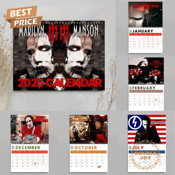 Marilyn Manson 2025 Wall Calendar