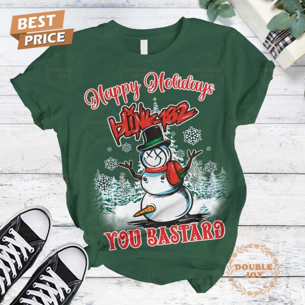 Happy Holiday Blink-182 You Bastard Christmas 2024 Fleece Pajamas Set