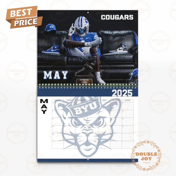 NCAA BYU Cougars Faith. Family. Football. 2025 Wall Calendar