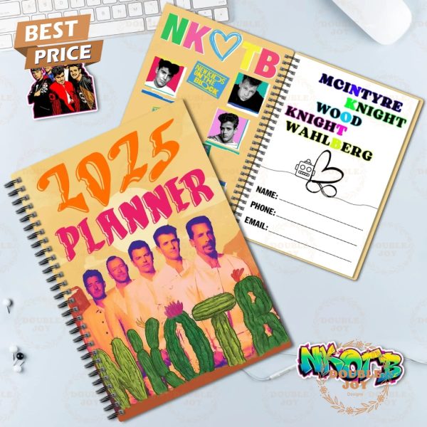 New Kids On The Block Happy New Year 2025 Planner