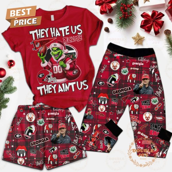 NFL Georgia Bulldogs They Hate Us Because They Aint Us Fleece Pajamas Set