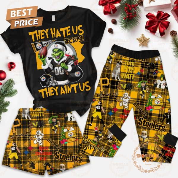 NFL Pittsburgh Steelers They Hate Us Because They Aint Us Fleece Pajamas Set