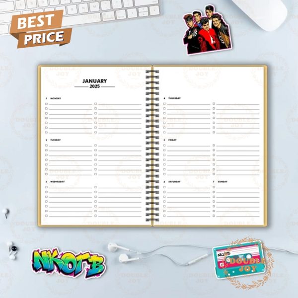 New Kids On The Block Happy New Year 2025 Planner