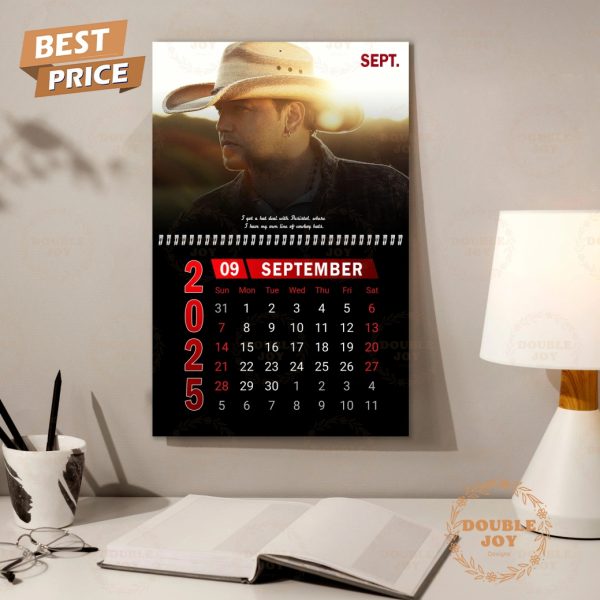 Jason Aldean 2025 Wall Calendar