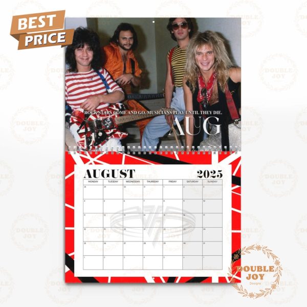 Van Halen Rock Band A Mammoth Legacy 2025 Wall Calendar