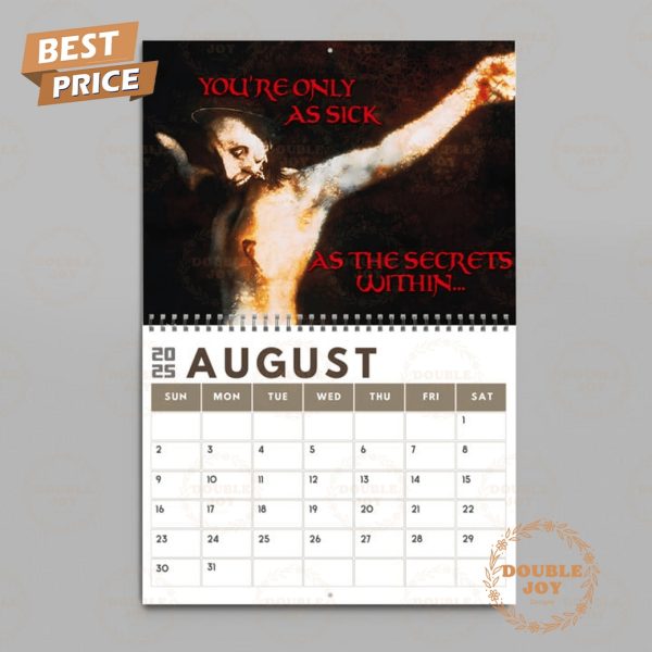 Marilyn Manson 2025 Wall Calendar