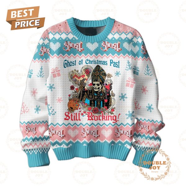 Ghost Rock Band Of Christmas Past Still Rocking! Happy Ghost-mas 2024 Sweater