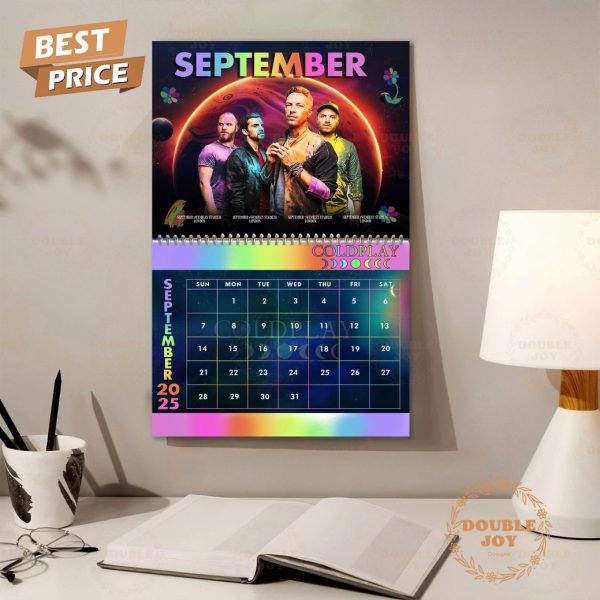 Coldplay 2025 Happy New Year Wall Calendar