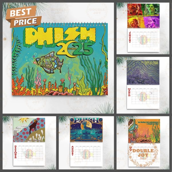 Phish Rock Band 2025 Wall Calendar