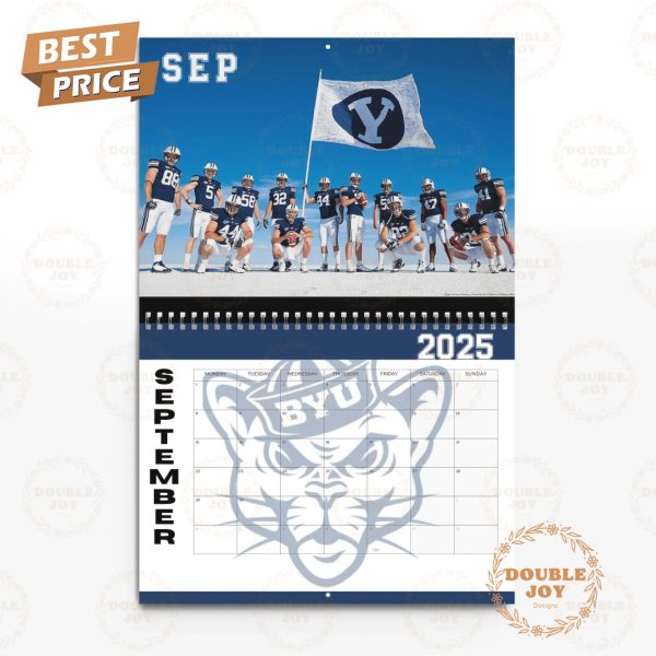 NCAA BYU Cougars Faith. Family. Football. 2025 Wall Calendar