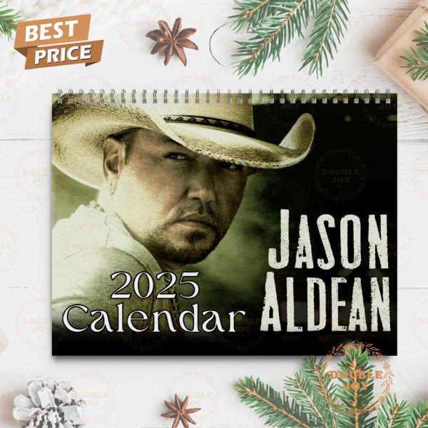 Jason Aldean 2025 Wall Calendar