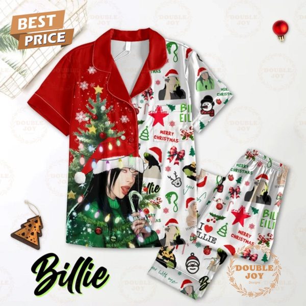 Billie Eilish Merry Christmas 2024 Pajamas Set