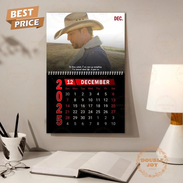 Jason Aldean 2025 Wall Calendar