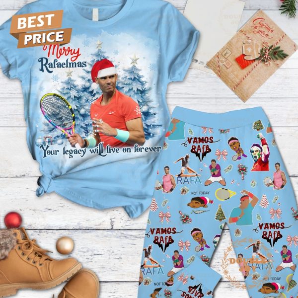 Rafael Nadal Merry Rafaelmas Your Legacy Will Live On Forever 2024 Fleece Pajamas Set