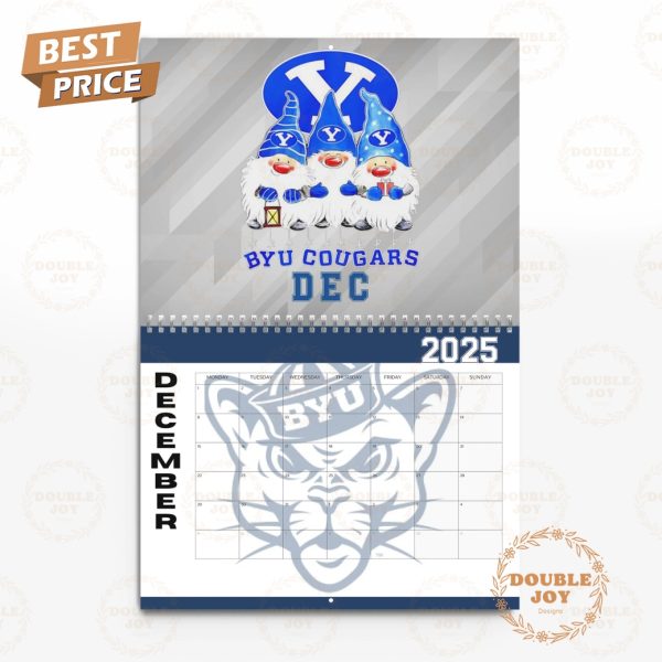 NCAA BYU Cougars Faith. Family. Football. 2025 Wall Calendar