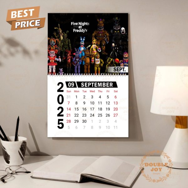 Five Nights At Freddy’s 2025 Wall Calendar