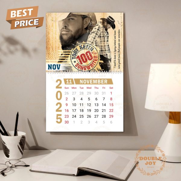 American Icon Toby Keith 2025 Wall Calendar