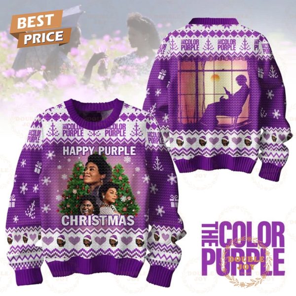 The Color Purple Happy Purple Christmas 2024 Sweater