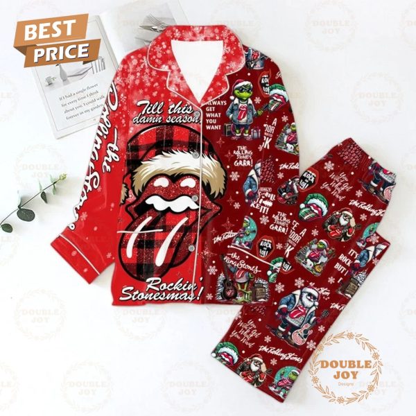 The Rolling Stones Till This Damn Season, Rockin’ Stonesmas! 2024 Pajamas Set