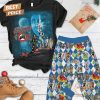 AC/DC Hell’s Bells Santa’s Comin’ To You Christmas 2024 Fleece Pajamas Set