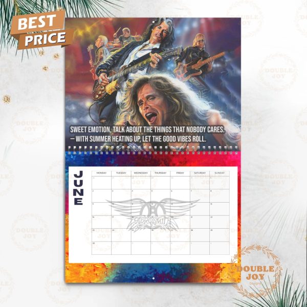 Aerosmith Rock Band 2025 Wall Calendar