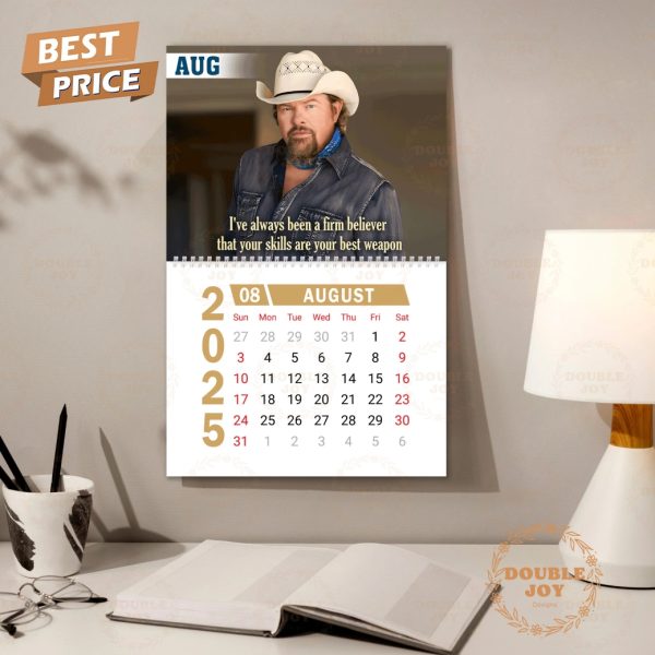 American Icon Toby Keith 2025 Wall Calendar