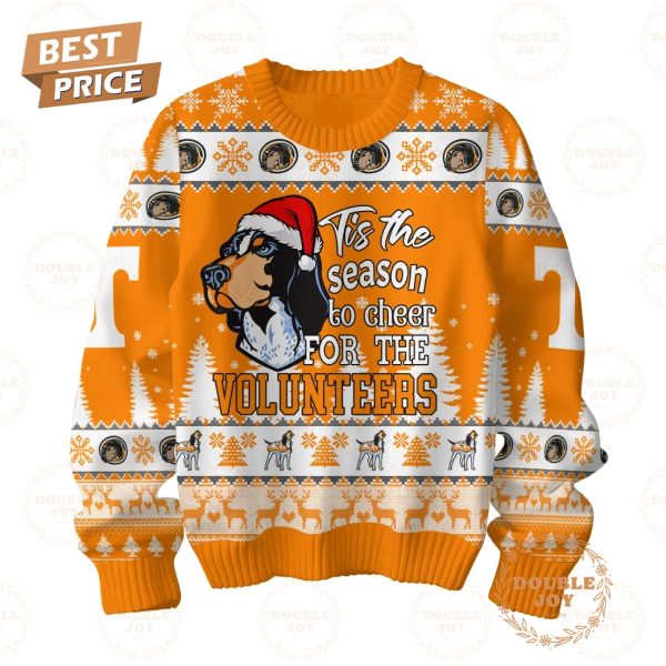 Tis The Season To Cheer For NCAA Tennessee Volunteers, Rocky Top Let’s Go Vols Merry Christmas 2024 Sweater