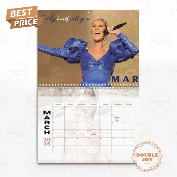 Celine Dion 2025 Wall Calendar