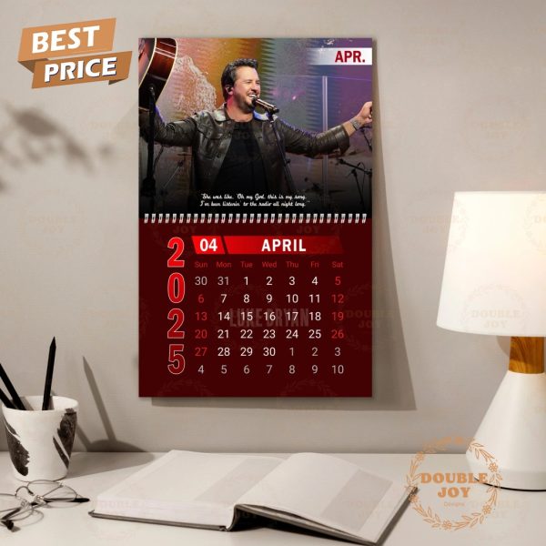 Luke Bryan 2025 Wall Calendar