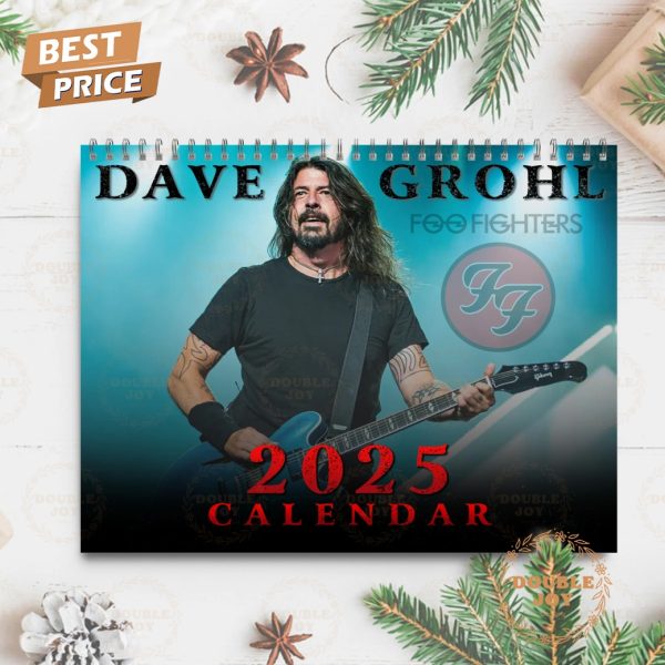 Dave Grohl Foo Fighters 2025 Wall Calendar