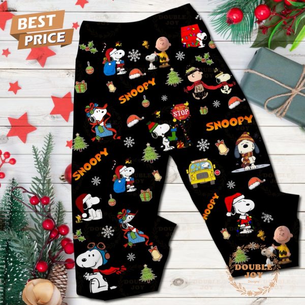 Snoopy Family Christmas 2024 Making Memories Together Fleece Pajamas Set