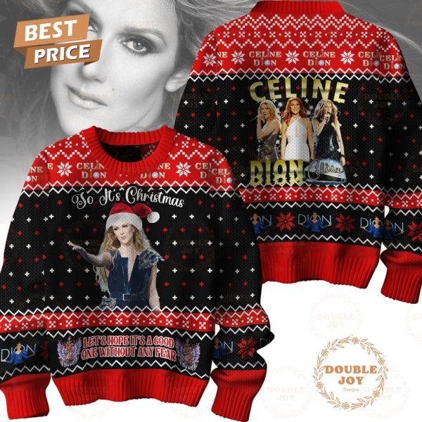 Celine Dion So It’s Christmas Sweater