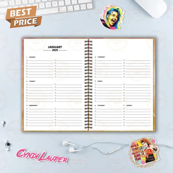 Cyndi Lauper Girls Just Wanna Have Fun 2025 Planner